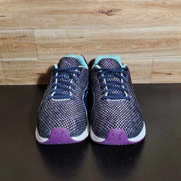 Puma Burst Tech Crosstrainer Royal Purple Blue Sneakers Women's Size 8 - Picture 7 of 10